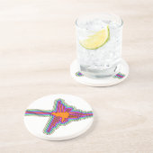 Nazca Hummingbird Peru Zeichnend Sandstein Untersetzer (Seite)