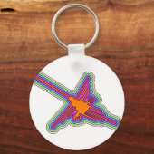 Nazca Hummingbird Peru Zeichnend Schlüsselanhänger (Vorderseite)