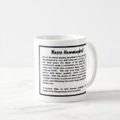 Nazca Hummingbird Tasse rostet (VorderseiteRechts)