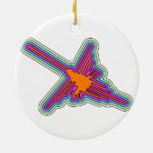 Nazca Kolibri Peru Zeichnung Keramik Ornament (Hinten)