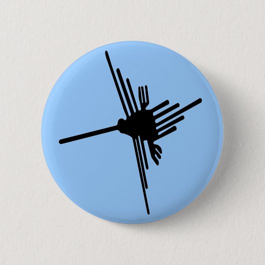 Nazca Kolibriknopf Button (Vorderseite)