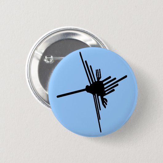 Nazca Kolibriknopf Button (Vorne & Hinten)
