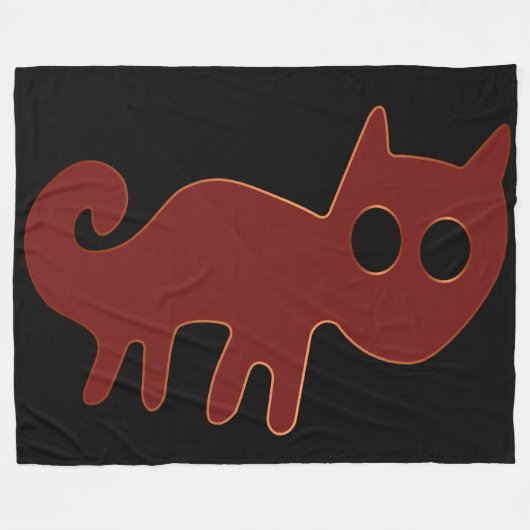 Nazca Lines Alte Tiere - Red Fox Fleecedecke (Vorderseite (Horizontal))