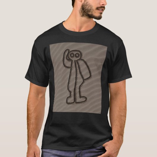 NAZCA LINES ASTRONAUT NAZCA LINIEN ART Geoglyphen T-Shirt (Vorderseite)