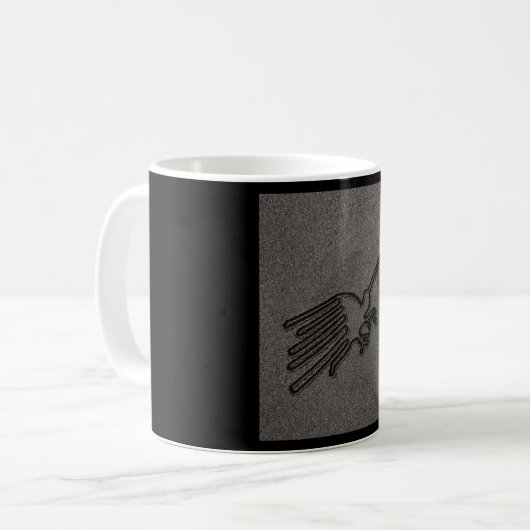 NAZCA LINES BIRD NAZCA LINIEN ART Geoglyphen Antik Kaffeetasse (Vorderseite Links)