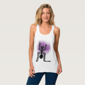 Nazca Lines Geoglyphen - Ancient Black Spider Tank Top (Vorderseite Vollansicht)