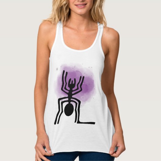 Nazca Lines Geoglyphen - Ancient Black Spider Tank Top (Vorderseite)