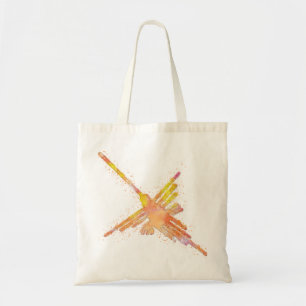 Nazca Lines Hummingbird Aquarell drucken Tragetasche