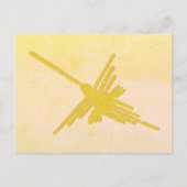 Nazca Lines Hummingbird Drawing, Peru Postkarte (Vorderseite)