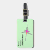 Nazca Lines Hummingbird - Grüne Version Gepäckanhänger (Vorderseite vertikal)