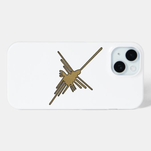 Nazca Lines Hummingbird Imitate Stickerei drucken Case-Mate iPhone Hülle (Rückseite (Horizontal))