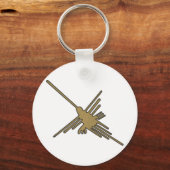 Nazca Lines Hummingbird Imitate Stickerei drucken Schlüsselanhänger (Rückseite)