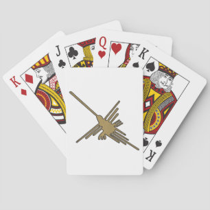 Nazca Lines Hummingbird Imitate Stickerei drucken Spielkarten
