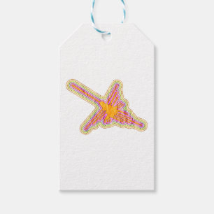 Nazca Lines Hummingbird mit zerknittertem Papieref Geschenkanhänger