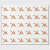 Nazca Lines Hummingbird mit zerknittertem Papieref Geschenkpapier (Flach)