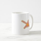 Nazca Lines Hummingbird mit zerknittertem Papieref Kaffeetasse (VorderseiteRechts)