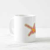 Nazca Lines Hummingbird mit zerknittertem Papieref Kaffeetasse (Vorderseite Links)