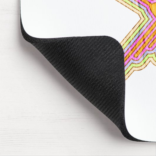 Nazca Lines Hummingbird mit zerknittertem Papieref Mousepad (Ecke)