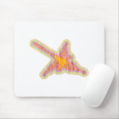 Nazca Lines Hummingbird mit zerknittertem Papieref Mousepad (Mit Mouse)