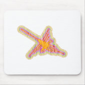 Nazca Lines Hummingbird mit zerknittertem Papieref Mousepad (Vorne)