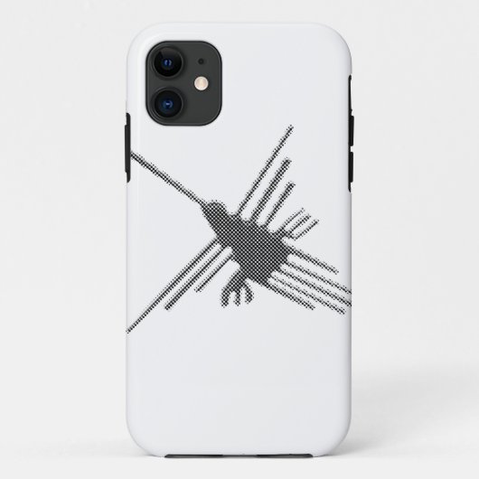 Nazca Lines Hummingbird Newsprint Case-Mate iPhone Hülle (Rückseite)