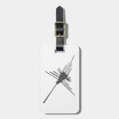 Nazca Lines Hummingbird Newsprint Gepäckanhänger (Vorderseite vertikal)