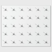 Nazca Lines Hummingbird Newsprint Geschenkpapier (Flach)