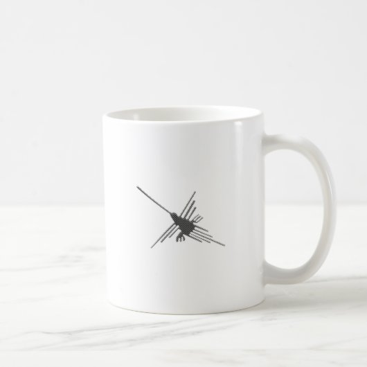 Nazca Lines Hummingbird Newsprint Kaffeetasse (Rechts)
