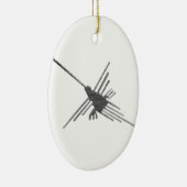 Nazca Lines Hummingbird Newsprint Keramik Ornament (Rechts)