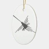 Nazca Lines Hummingbird Newsprint Keramik Ornament (Links)