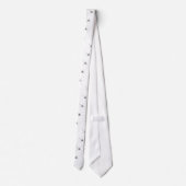 Nazca Lines Hummingbird Newsprint Krawatte (Rückseite)