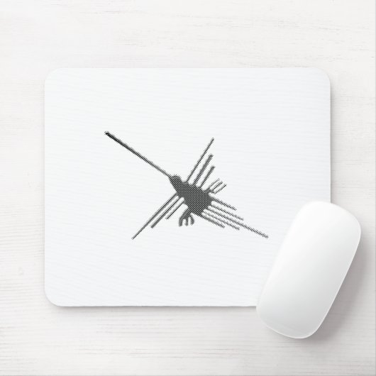 Nazca Lines Hummingbird Newsprint Mousepad (Mit Mouse)