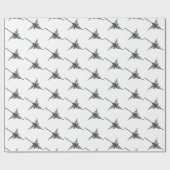 Nazca Lines Hummingbird Old Paper Style Geschenkpapier (Flach)
