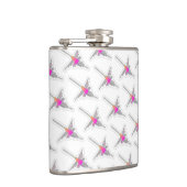 Nazca Lines Hummingbird Pattern Flachmann (Rechts)