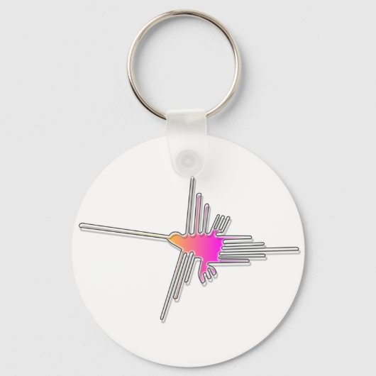 Nazca Lines Hummingbird Schlüsselanhänger (Vorderseite)