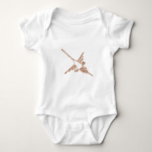 Nazca Lines Hummingbird Sketch Baby Strampler
