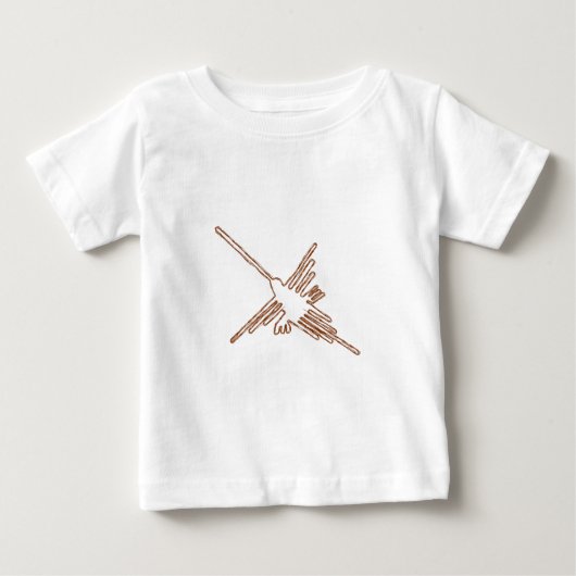 Nazca Lines Hummingbird Sketch Baby T-shirt (Vorderseite)