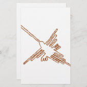 Nazca Lines Hummingbird Sketch Briefpapier (Vorne/Hinten)