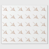 Nazca Lines Hummingbird Sketch Geschenkpapier (Flach)