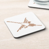 Nazca Lines Hummingbird Sketch Getränkeuntersetzer (Linke Seite)