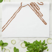 Nazca Lines Hummingbird Sketch Handtuch (Gefaltet)