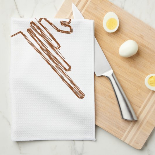 Nazca Lines Hummingbird Sketch Handtuch (Viertel Falte)