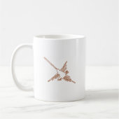 Nazca Lines Hummingbird Sketch Kaffeetasse (Links)