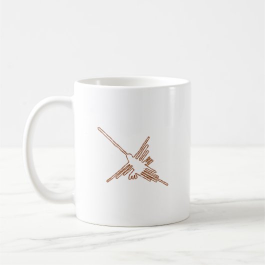 Nazca Lines Hummingbird Sketch Kaffeetasse (Links)