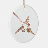 Nazca Lines Hummingbird Sketch Keramik Ornament (Rechts)