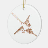 Nazca Lines Hummingbird Sketch Keramik Ornament (Links)