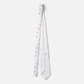 Nazca Lines Hummingbird Sketch Krawatte (Rückseite)