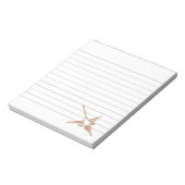 Nazca Lines Hummingbird Sketch Lined Notizblock (Rotiert)