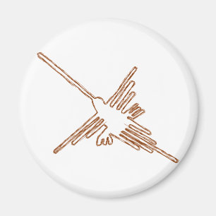 Nazca Lines Hummingbird Sketch Magnet