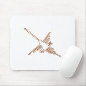 Nazca Lines Hummingbird Sketch Mousepad (Mit Mouse)